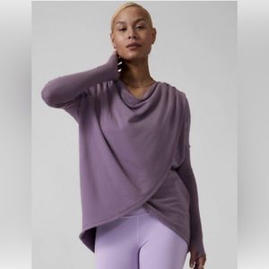 Athleta Purana Wrap Sweatshirt